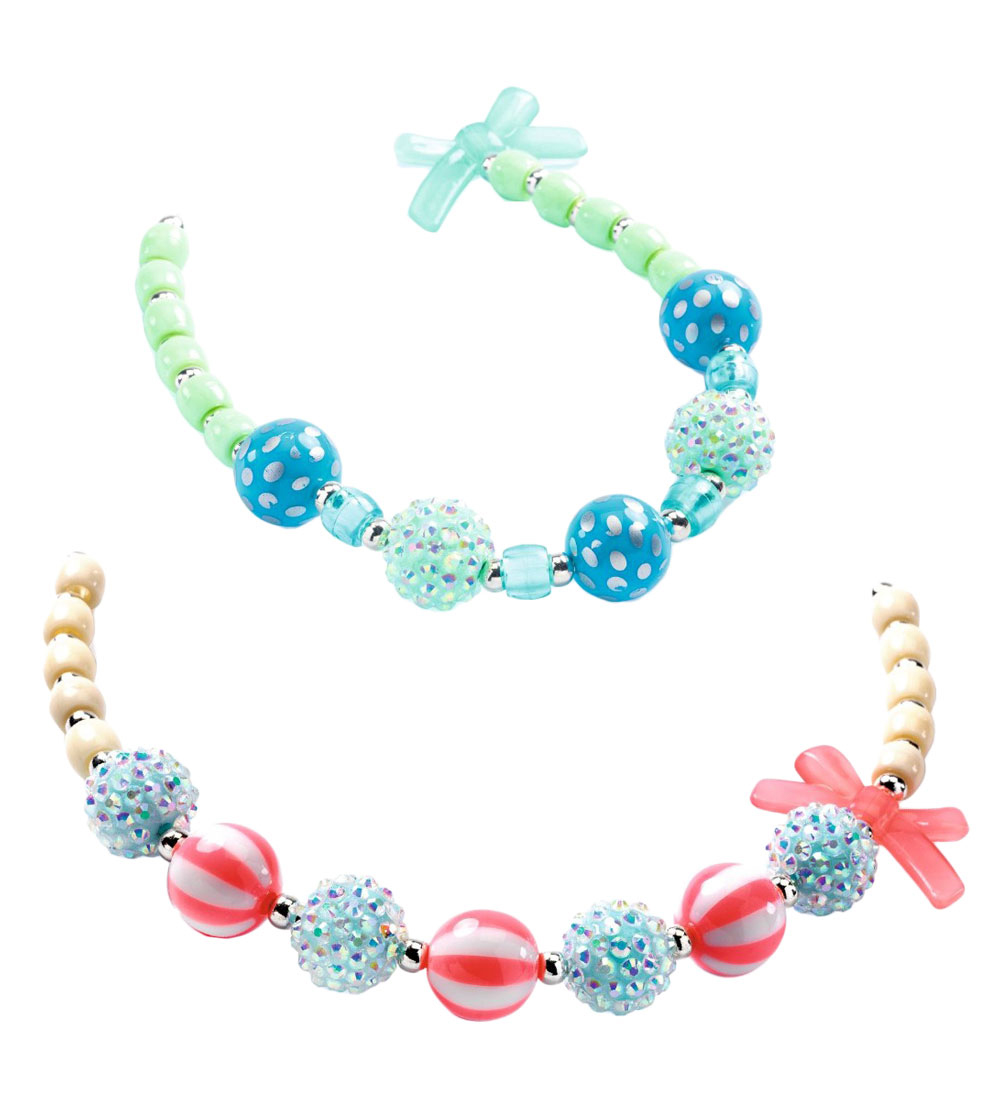 Djeco Beads - 200+ pcs - Bobble - Silver