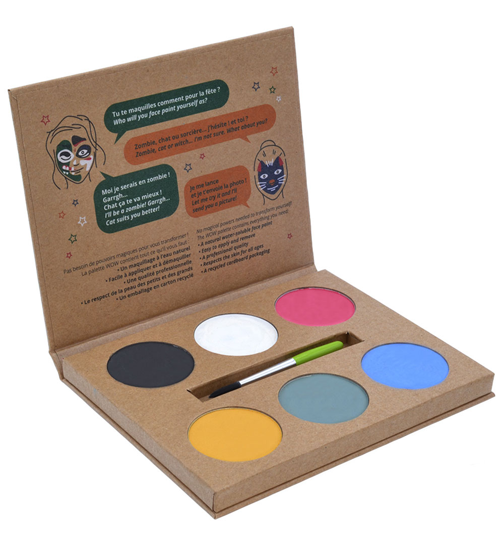 Grim Tout Face Paint - 6 Colours w. Brush - Wow