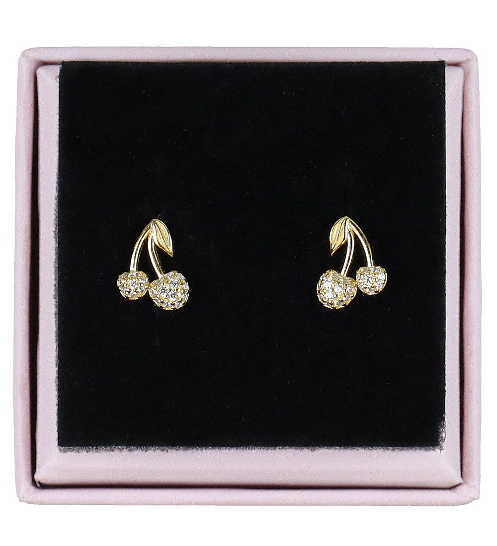 MillaVanilla Earrings - Cherry Bling - Gold