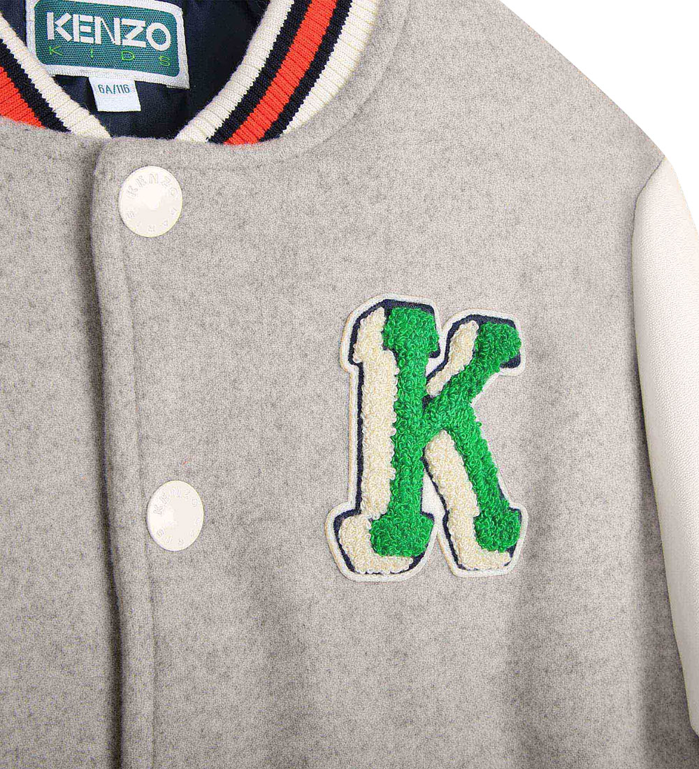 Kenzo Jacket - Wool/Viscose - Light Chine w. Tiger