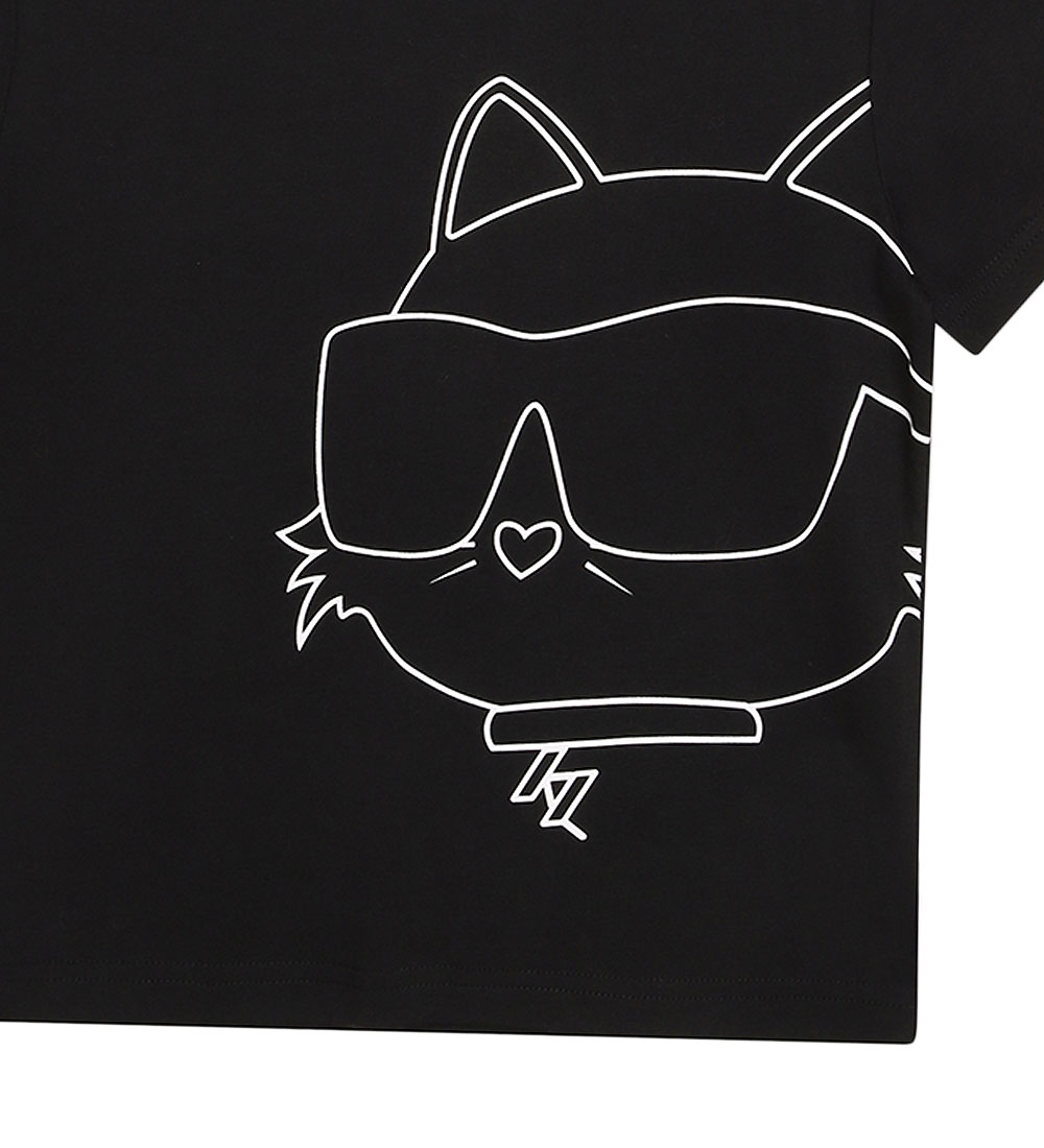 Karl Lagerfeld T-shirt - Black/White w. Cat