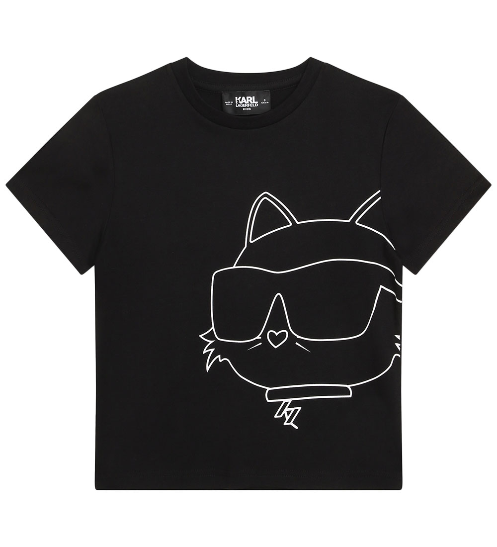 Karl Lagerfeld T-shirt - Black/White w. Cat