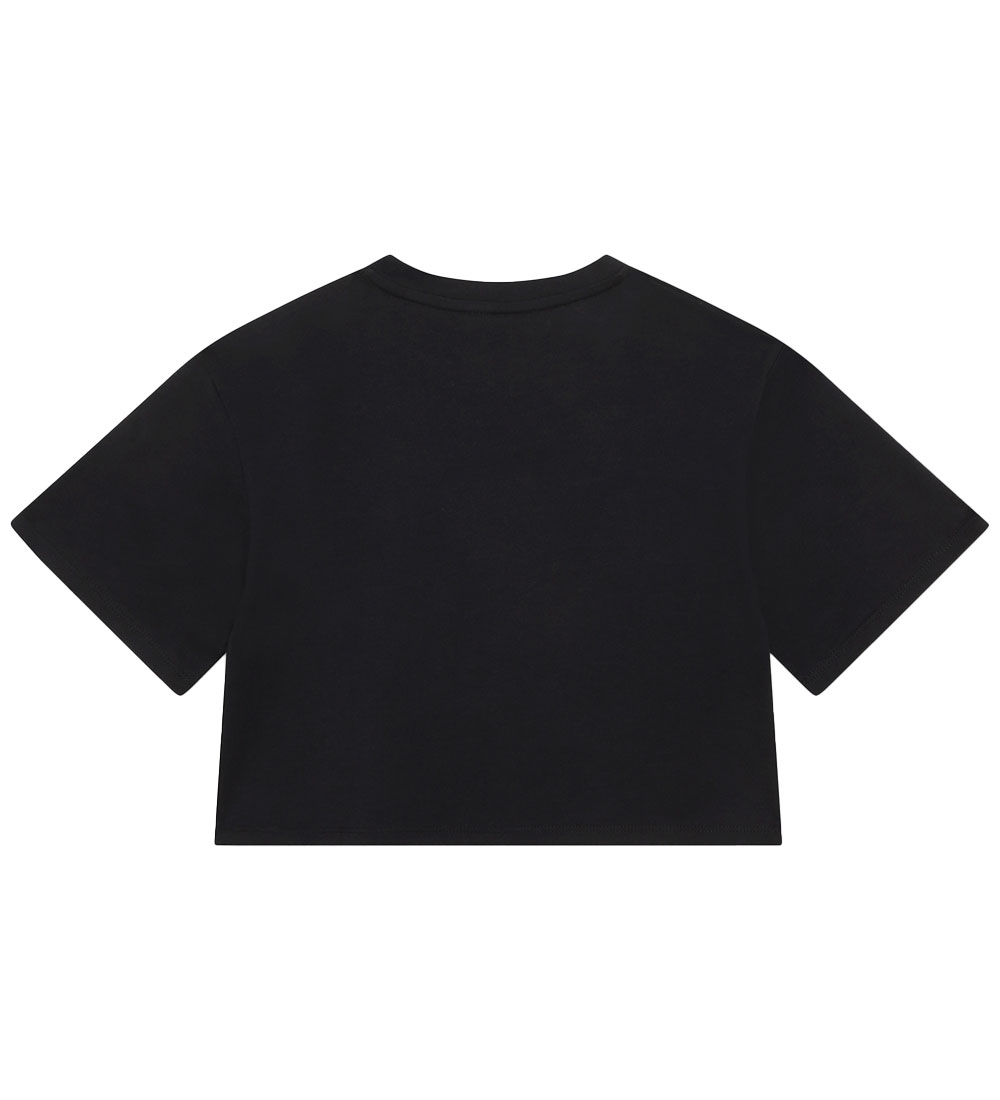 T-Shirt DKNY - Recadré - Noir av. Blanc