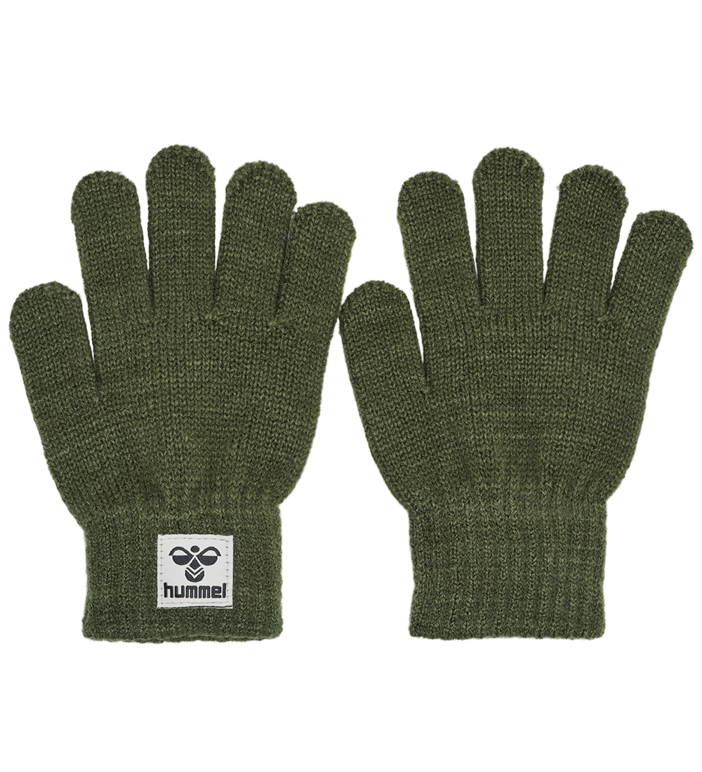 Hummel Gloves - Knitted - hmlQuint - Olive Night