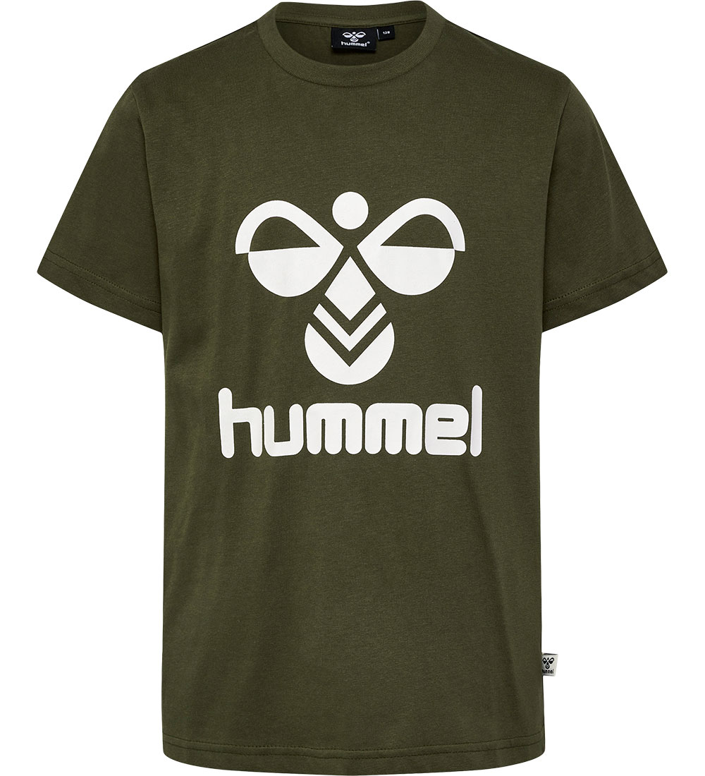 Hummel T-Shirt - hmlTres - Olive Nuit
