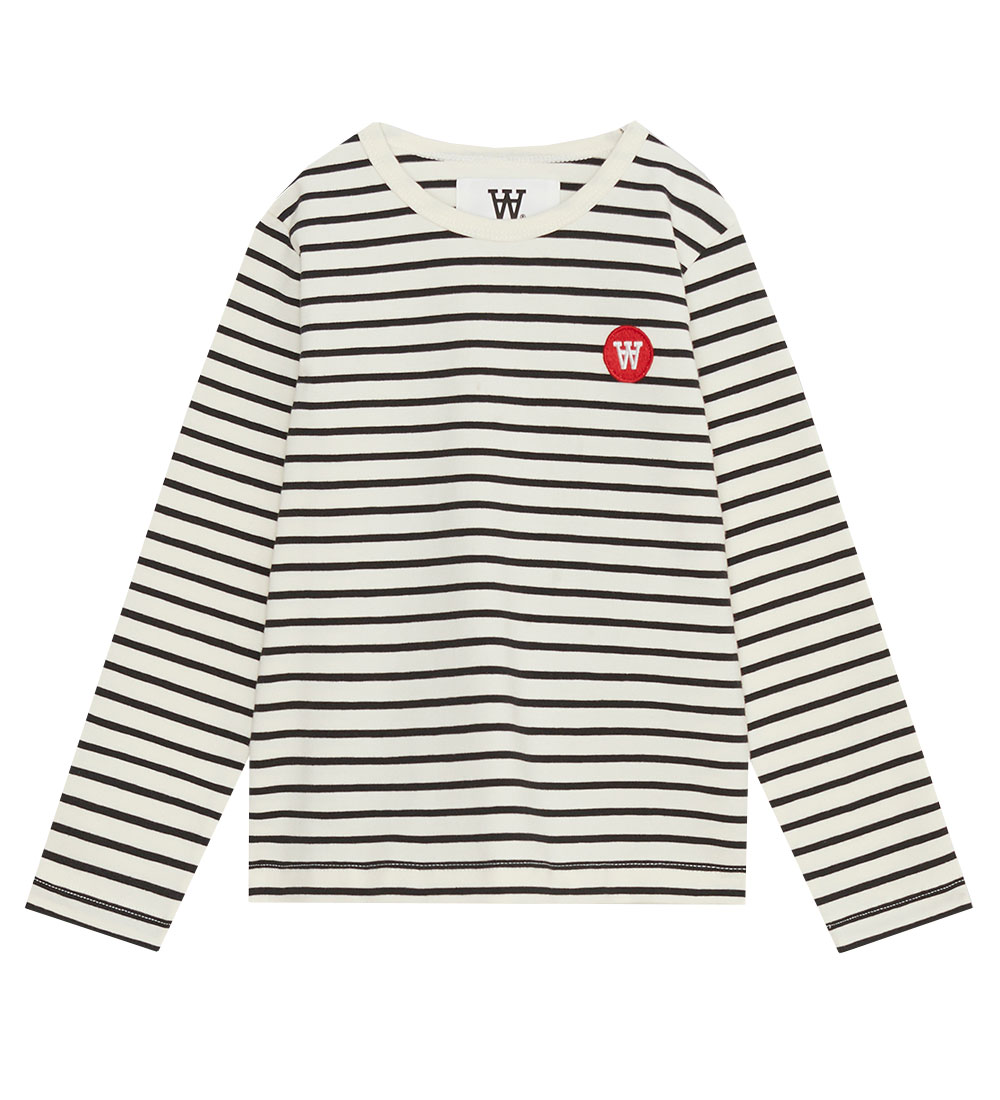 Wood Wood Blouse - Kim - Off White/Black Striped
