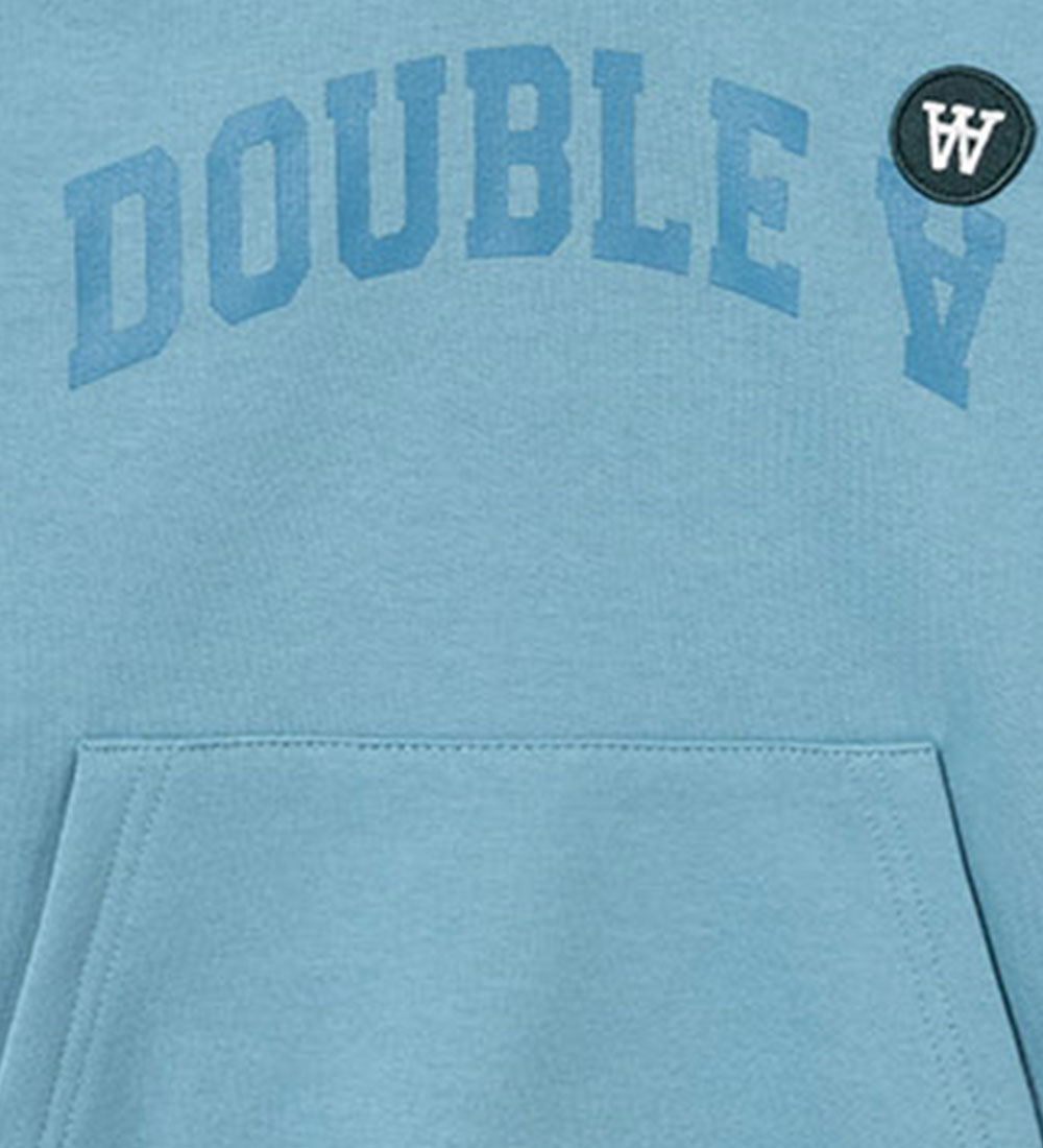 Wood Wood Kapuzenpullover - Izzy - Sky Blue m. Print