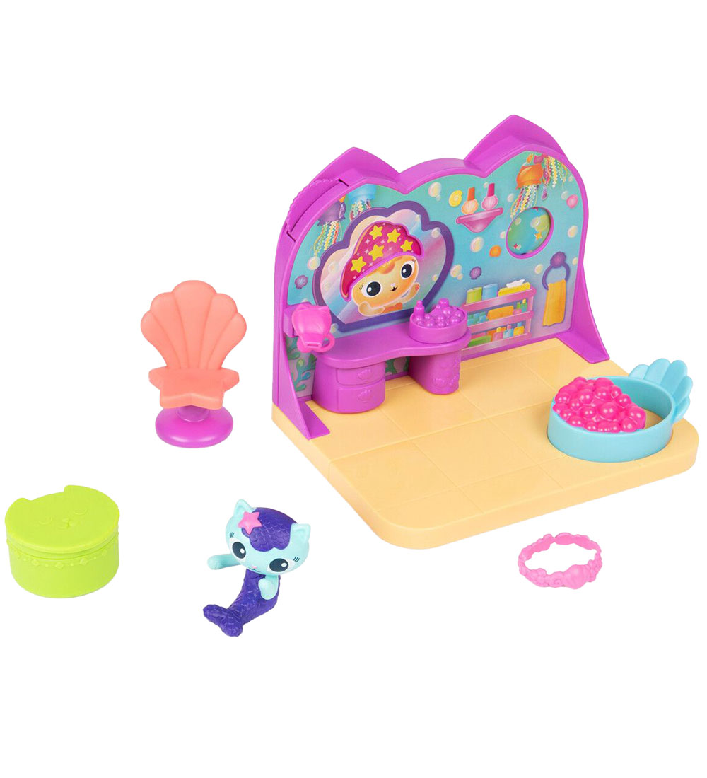 Gabby's Dollhouse Sett - 6 Partar - MerCat's Seaside Spa herberg