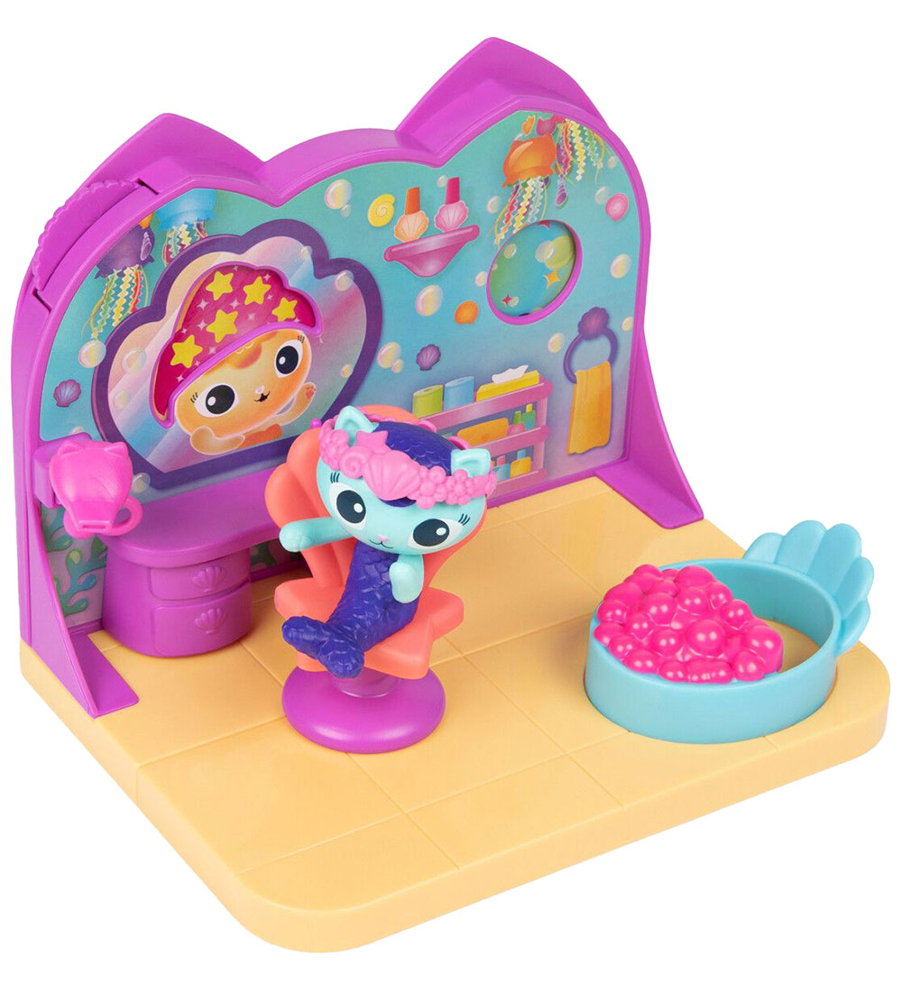 Gabby's Dollhouse Sett - 6 Partar - MerCat's Seaside Spa herberg