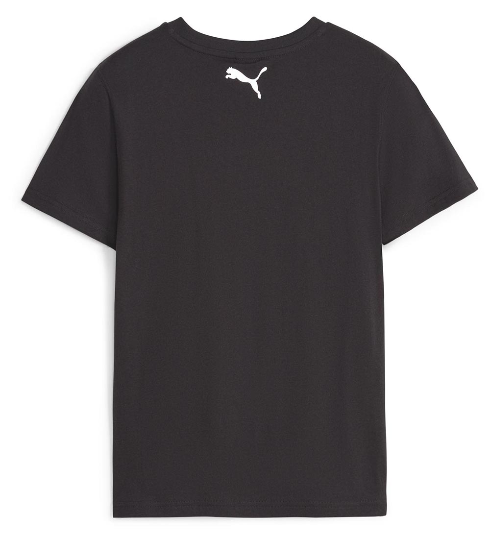 Puma T-shirt - Basketball Graphic - Black w. Red
