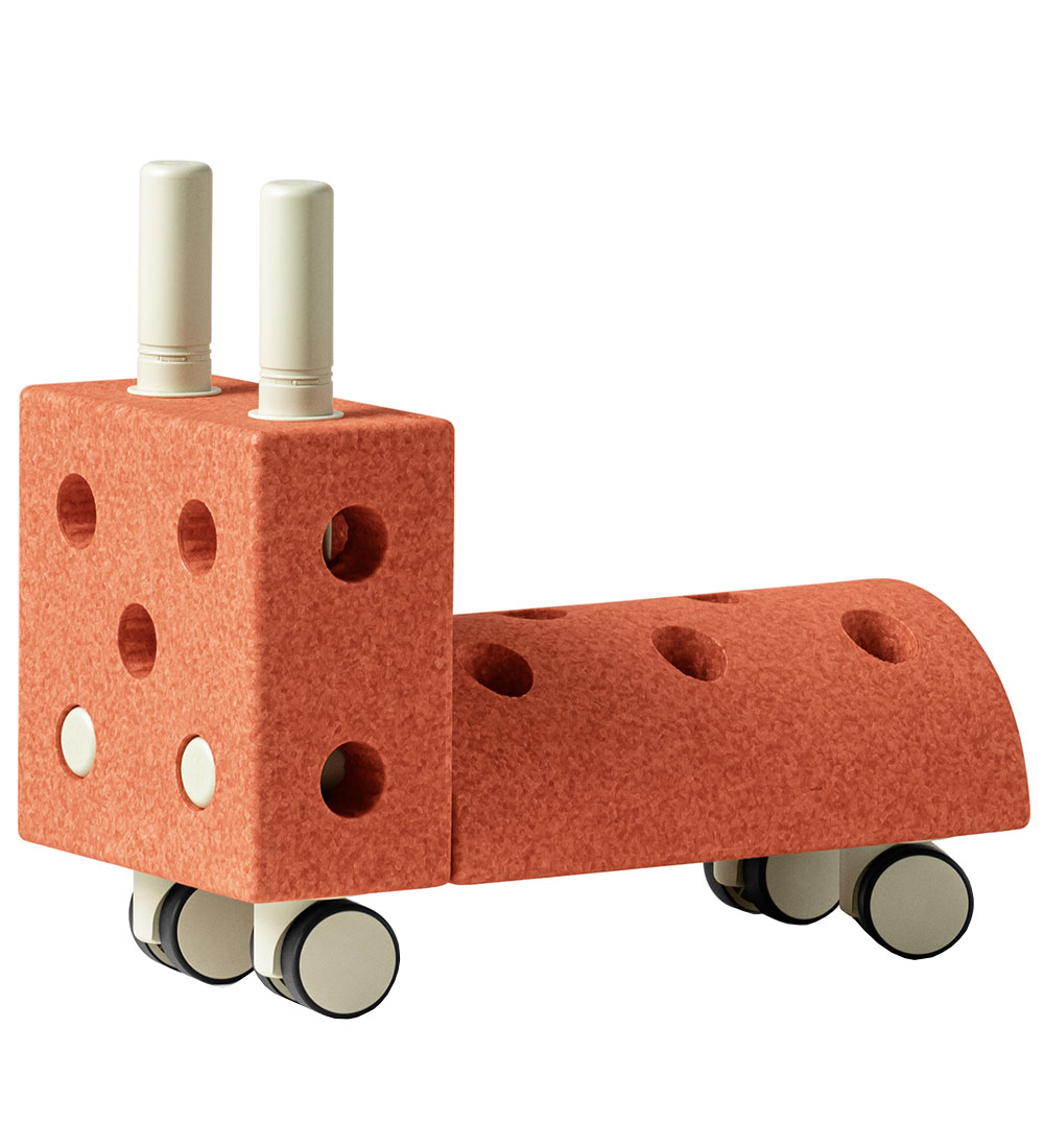 MODU Baby Walker - Tiny Ride - 10 Parts - Burnt Orange/Dusty Gre