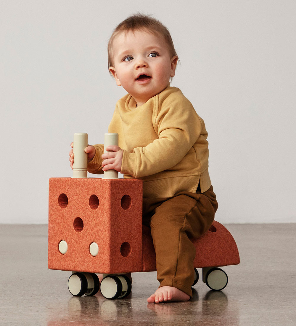 MODU Baby Walker - Tiny Ride - 10 Parts - Burnt Orange/Dusty Gre