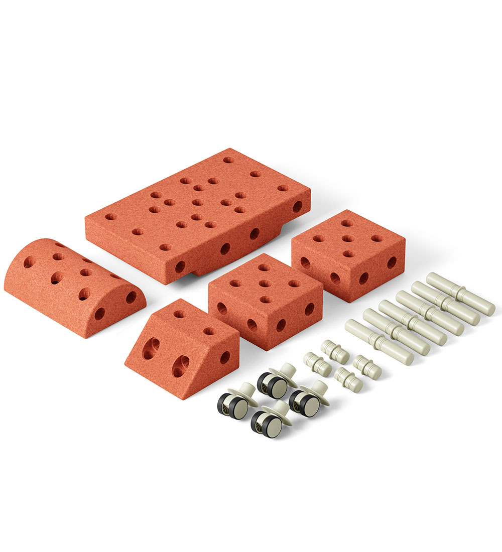 MODU Explorer Set - 20 Parts - 55x40x20 cm - Burnt Orange/Dusty