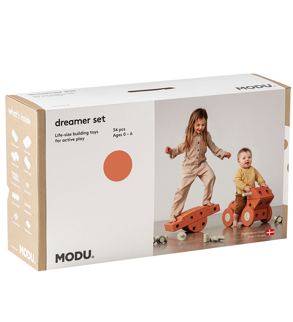 MODU Dreamer Set - 34 Parts - 70x40x20 cm - Burnt Orange/Dusty G