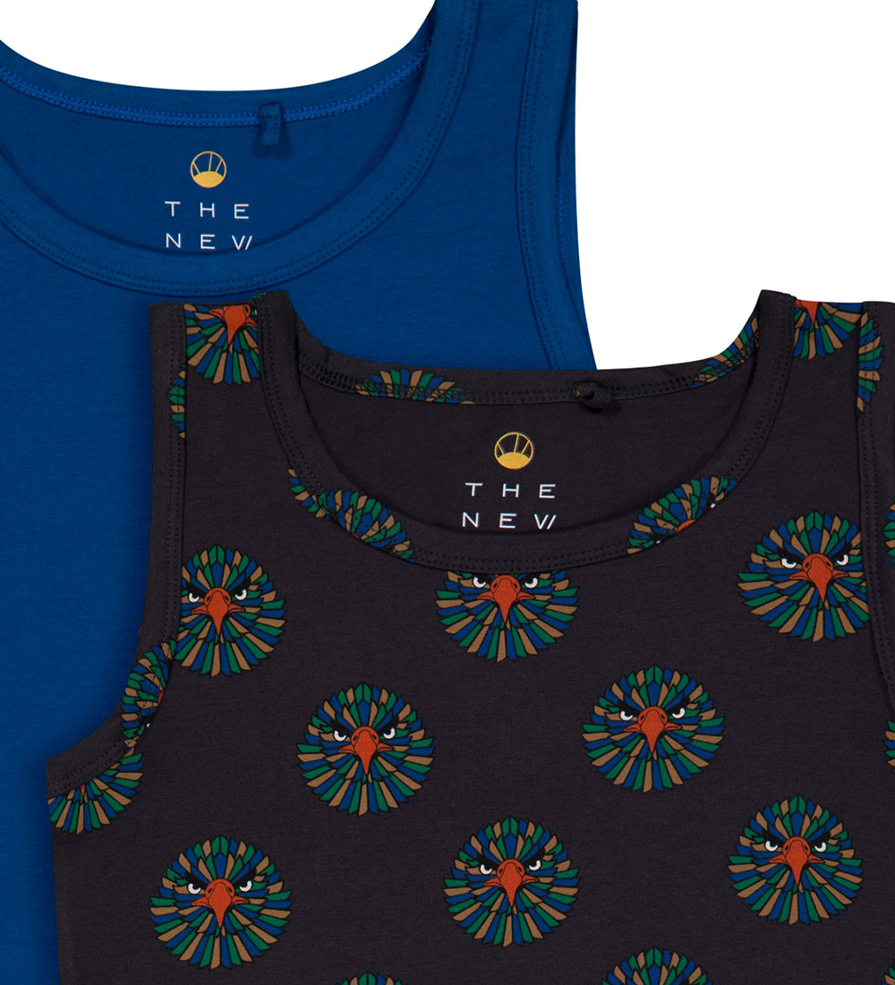 The New Undershirt - 2-Pack - Monaco Blue/Phantom w. Hawk