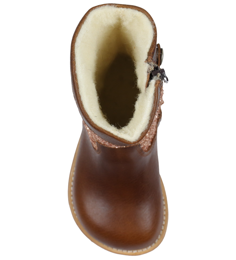 Angulus Winter Boots - Tex - Cognac/Maple Glitter