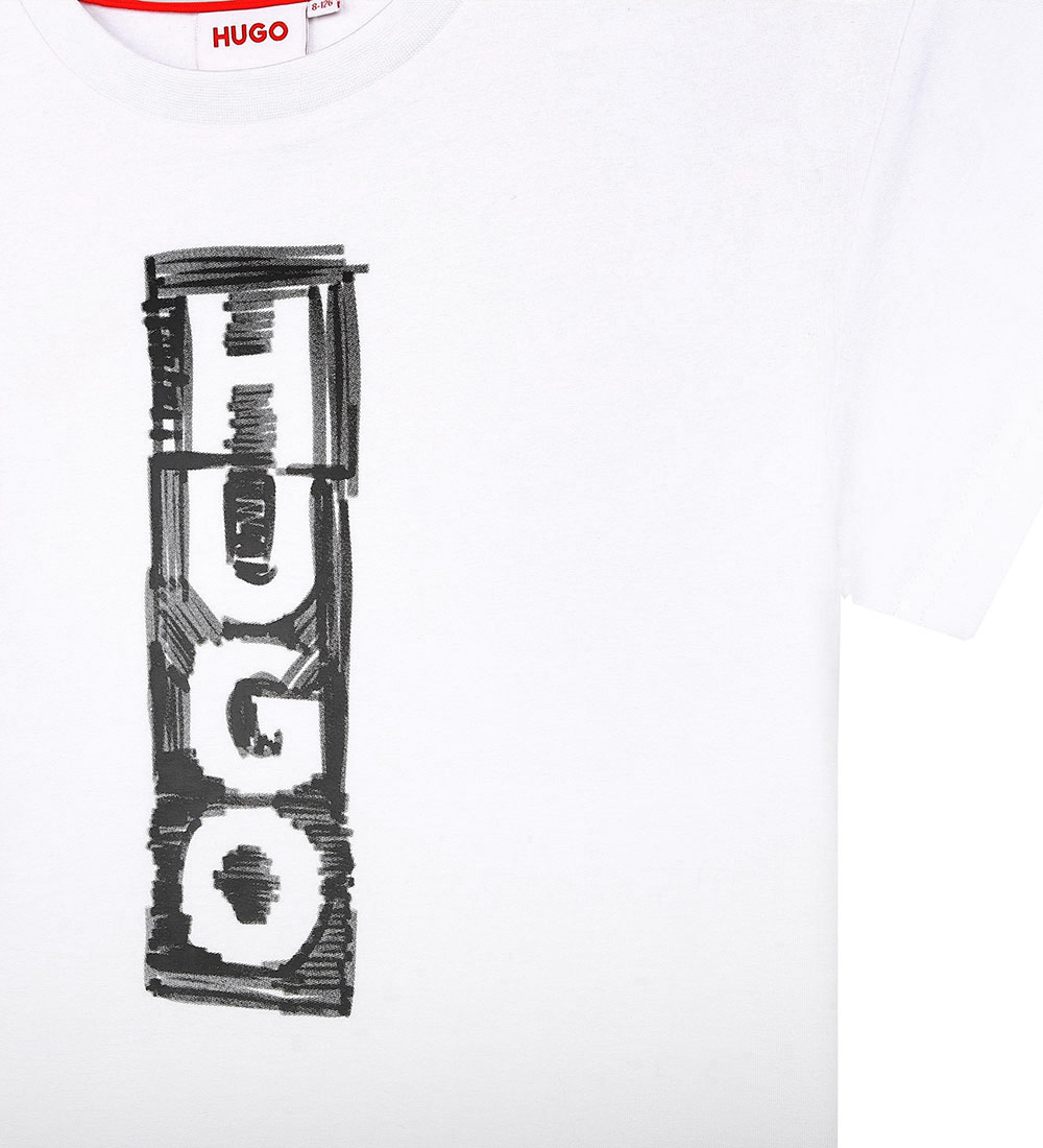 HUGO T-shirt - White w. Print