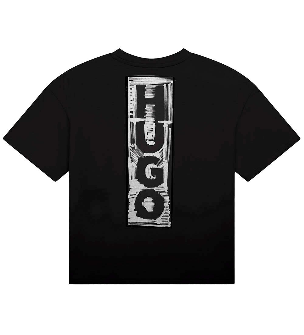 HUGO T-shirt - Black w. Print