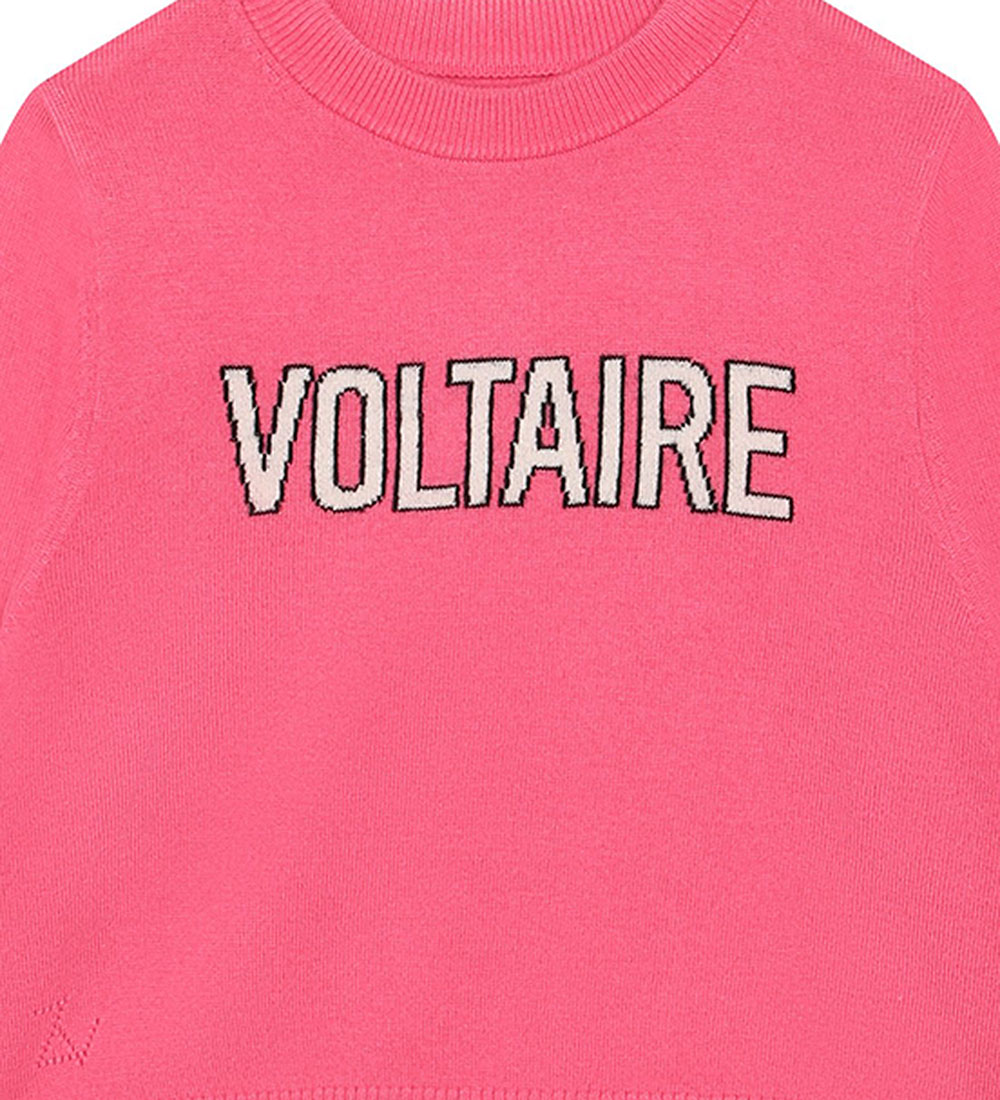 Zadig & Voltaire Blouse - Wool - Raspberry w. Text