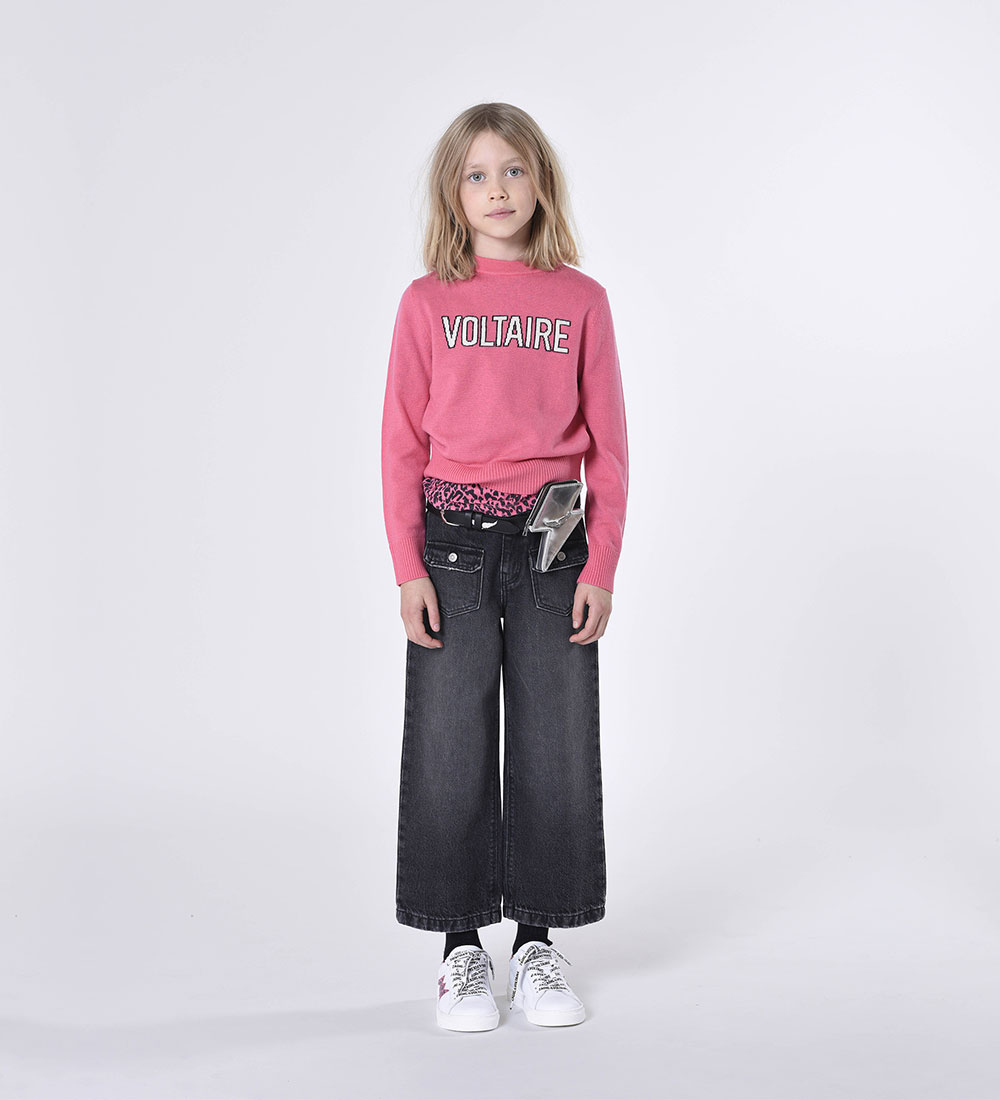Zadig & Voltaire Blouse - Wool - Raspberry w. Text