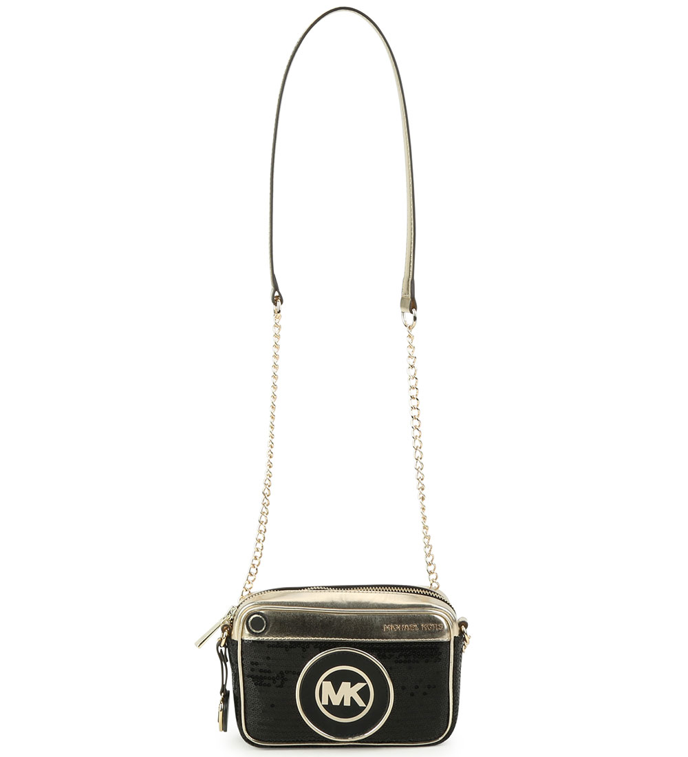 Michael Kors Shoulder Bag - Black w. Sequins/Gold