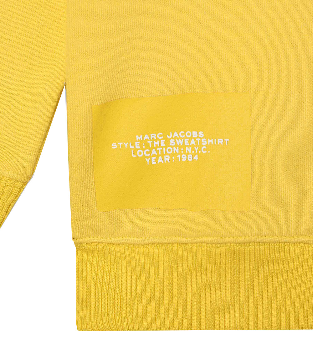 Sweat-shirt Little Marc Jacobs - Jaune av. Blanc