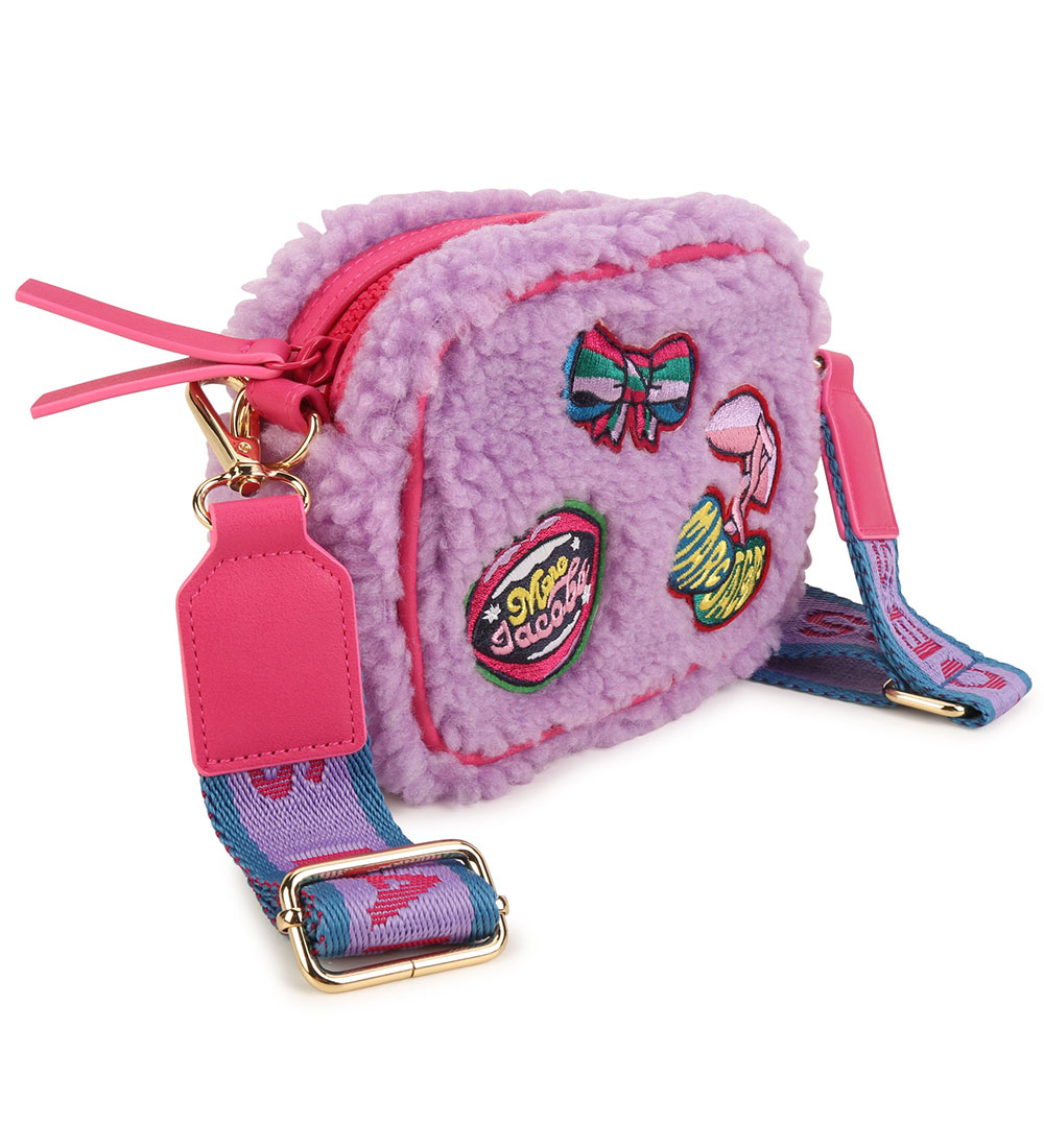 Little Marc Jacobs Shoulder Bag - Violet w. Teddy Fleece/Patches