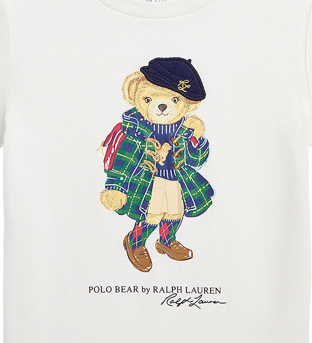 Polo Ralph Lauren T-shirt - White w. Soft Toy