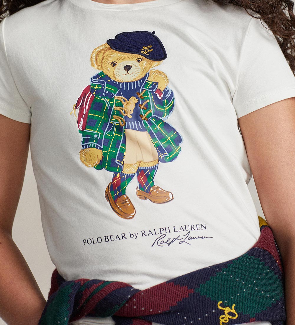 Polo Ralph Lauren T-shirt - White w. Soft Toy