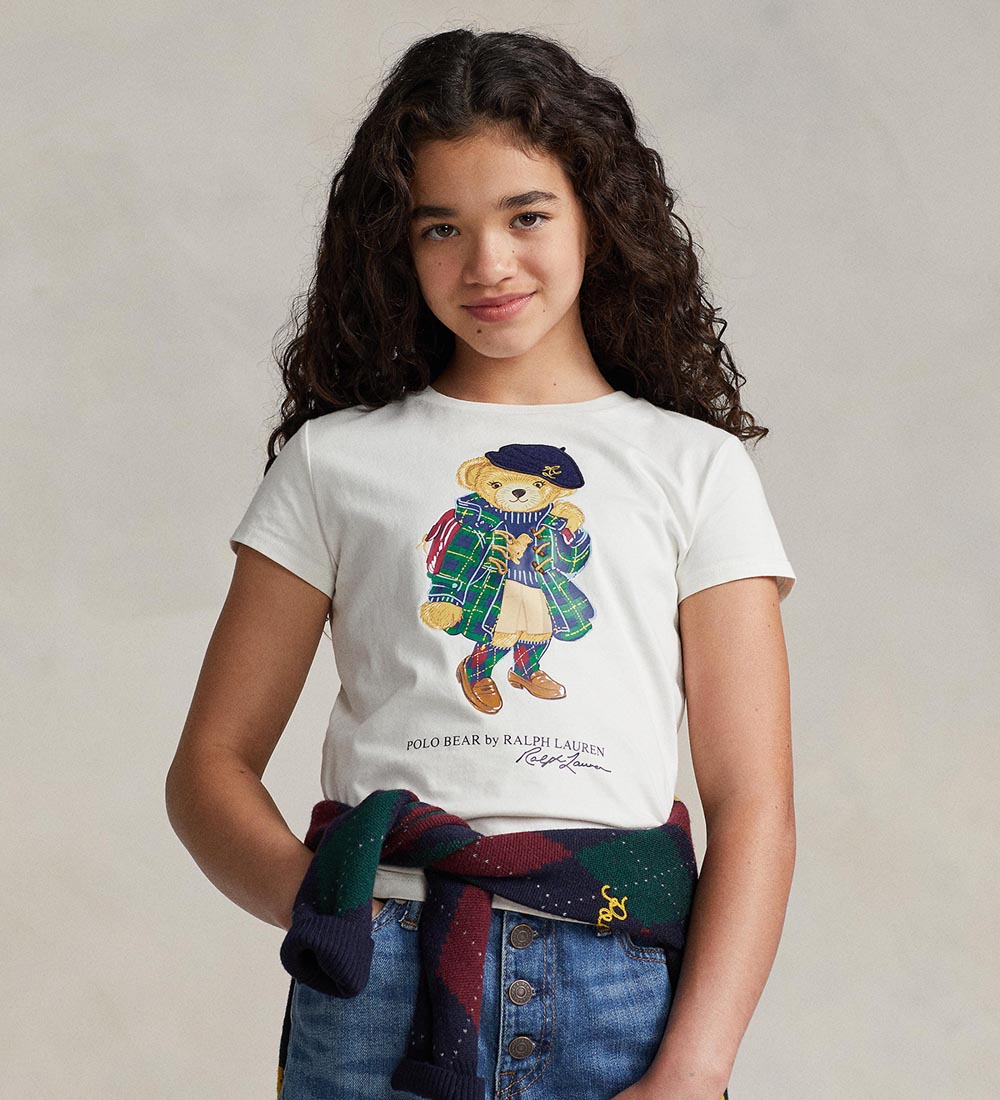 Polo Ralph Lauren T-shirt - White w. Soft Toy