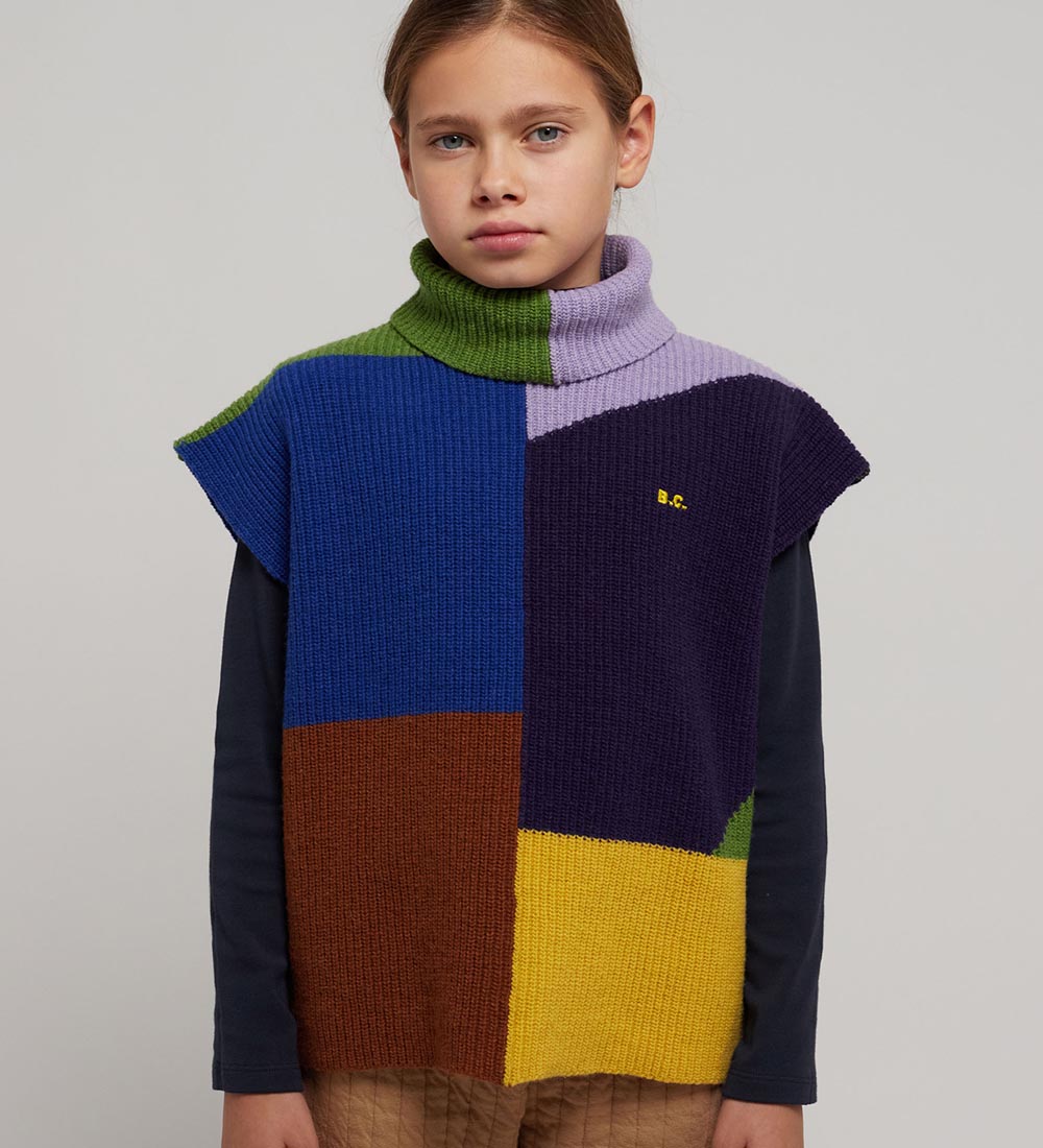 Bobo Choses Waistcoat - Wool/Polyamide - Intarsia - Multicolour