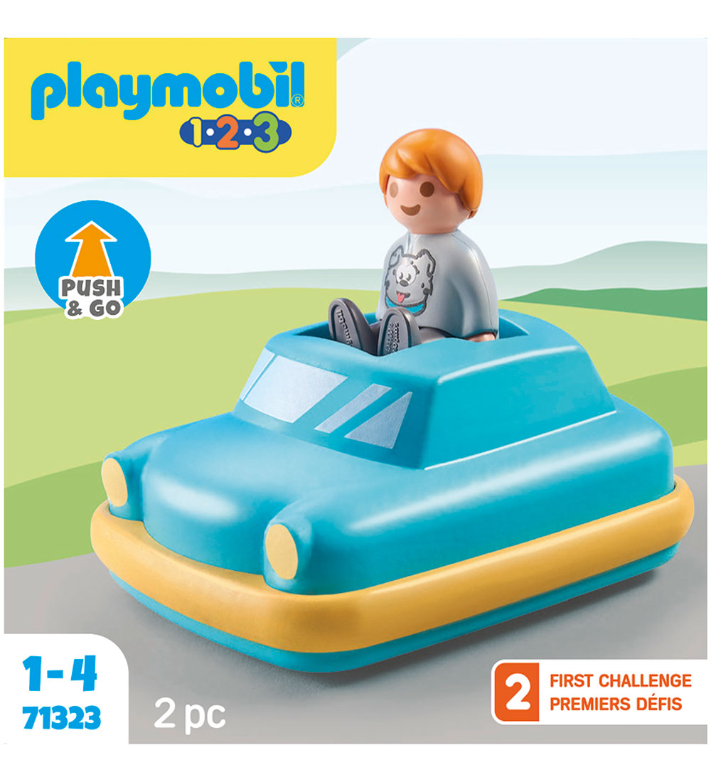 Playmobil 1.2.3. - Push & Go Car - 2 Parts - 71323