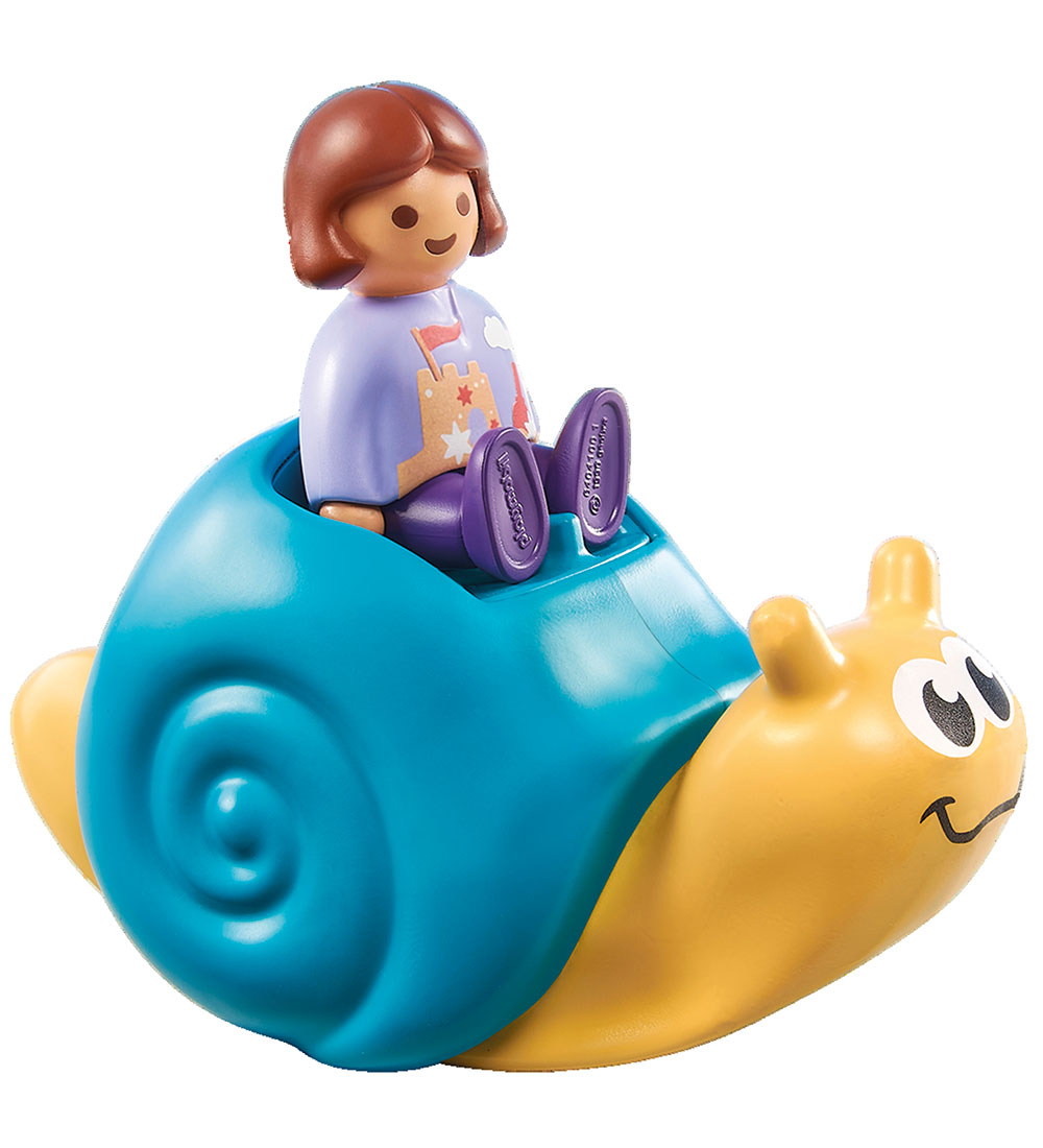 Playmobil 1.2.3 - Snail rocker w. Rattle function - 2 Parts - 71