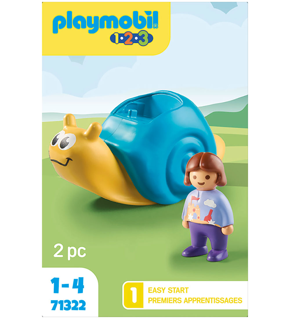 Playmobil 1.2.3 - Snail rocker w. Rattle function - 2 Parts - 71