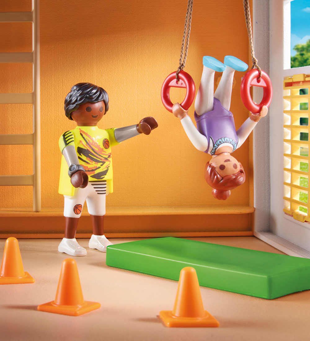 - Gymnastiksal Som Tilbygning Playmobil City Life - 72 Parties -