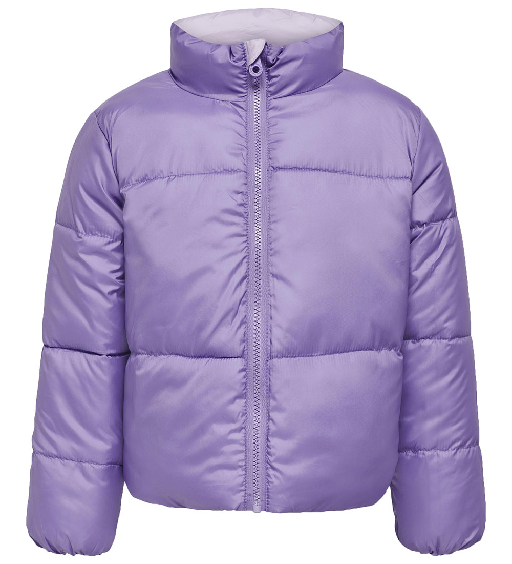 Kids Only Padded Jacket - Reversible - KogNewricky - Pastel Lila