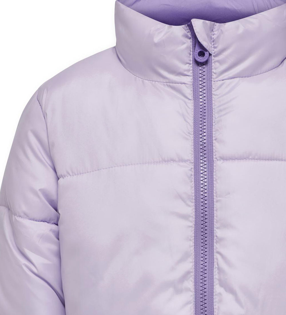 Kids Only Padded Jacket - Reversible - KogNewricky - Pastel Lila