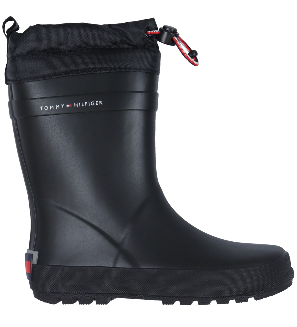 Tommy Hilfiger Rubber Boots Black New Styles Every Day
