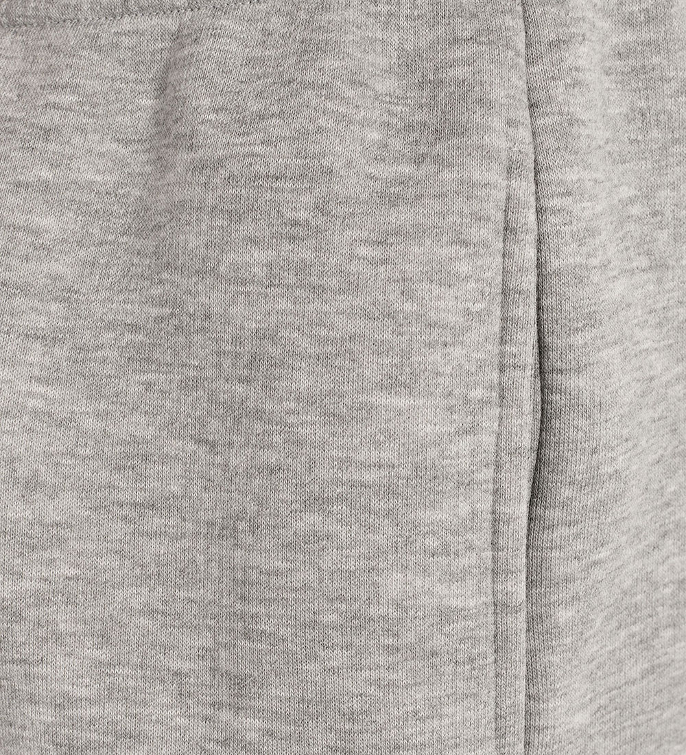 Sofie Schnoor Girls Sweatpants - Grey Melange w. Red