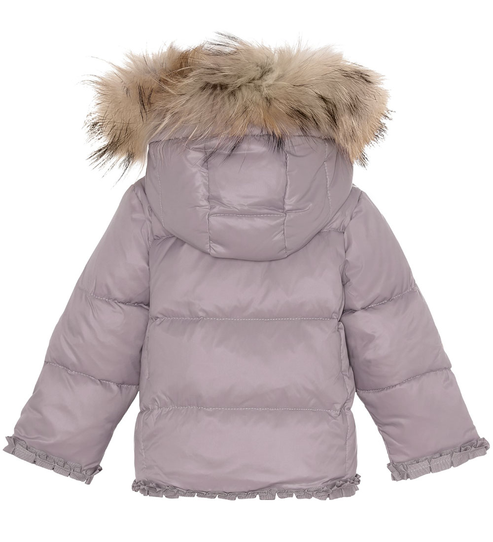 Ver de Terre Down Jacket w. Fur - Heather