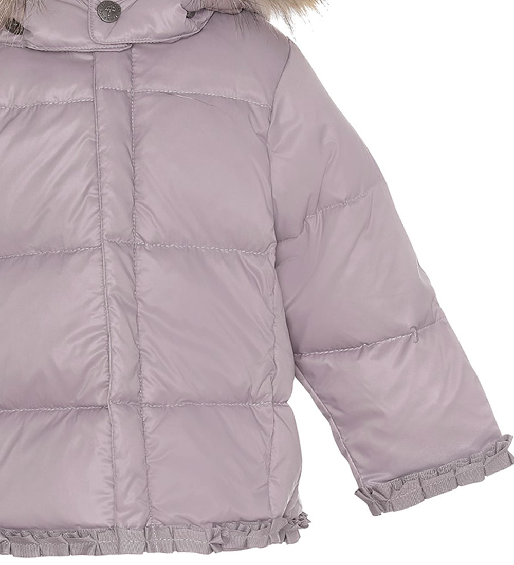 Ver de Terre Down Jacket w. Fur - Heather
