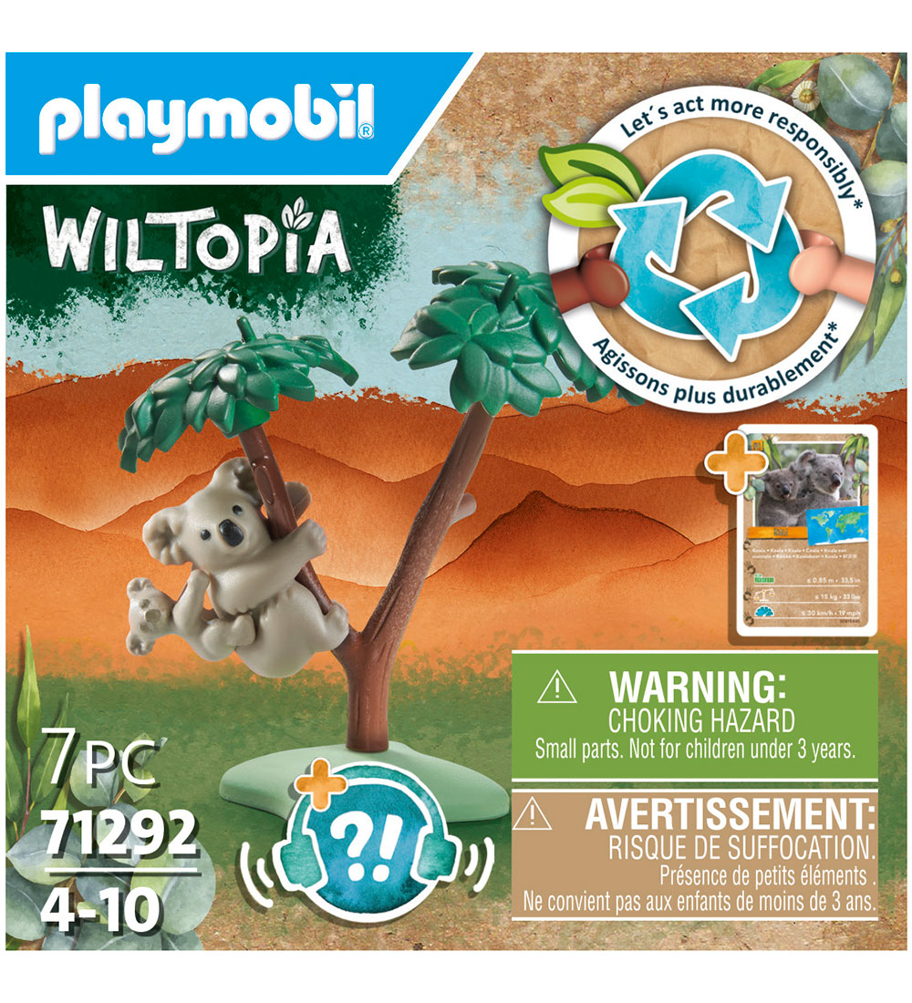 Playmobil Wiltopia - Koala w. Young - 7 Parts - 71292