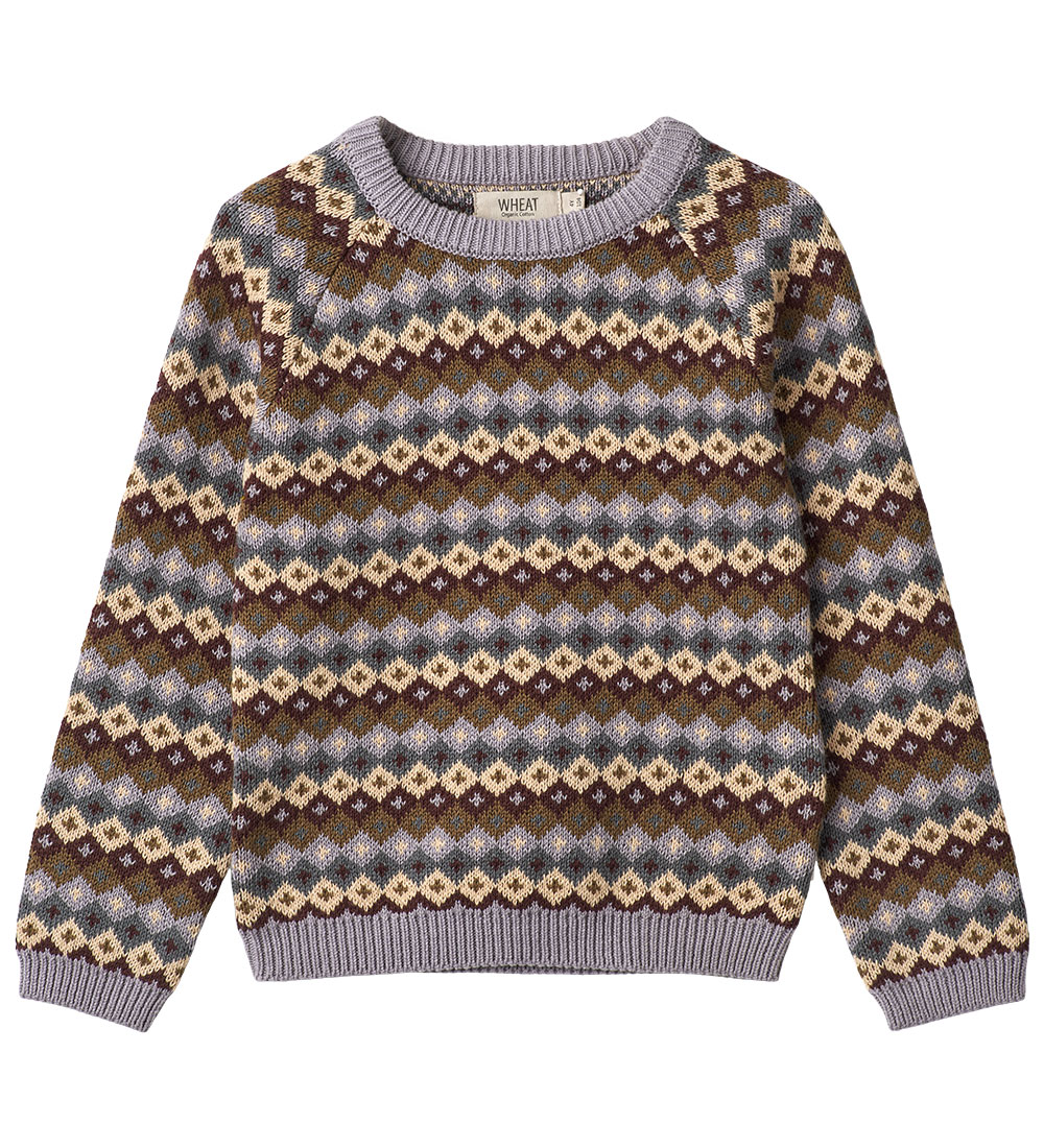 Wheat Blouse - Knitted - Mimi - Multi Lavender
