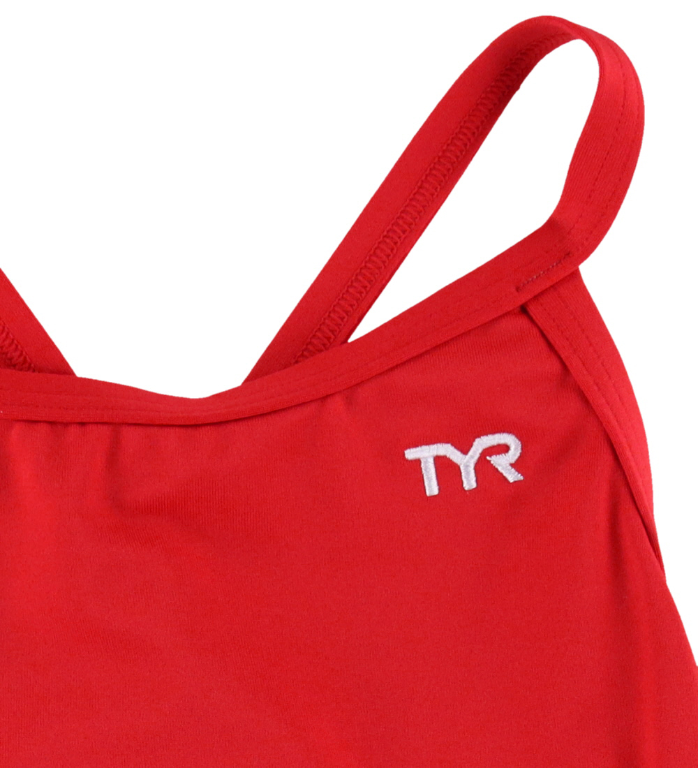TYR Swimsuit - UV50+ - Solid Elite Diamondfit - Red