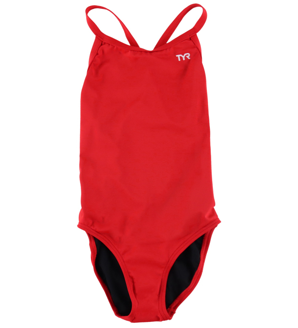 TYR Swimsuit - UV50+ - Solid Elite Diamondfit - Red