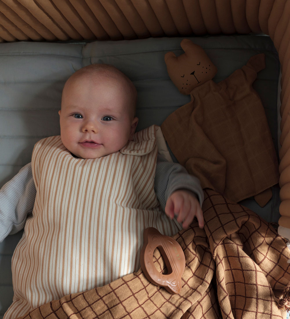 Fabelab Sleeping Bag - Reversible - Caramel Stripes/Natural