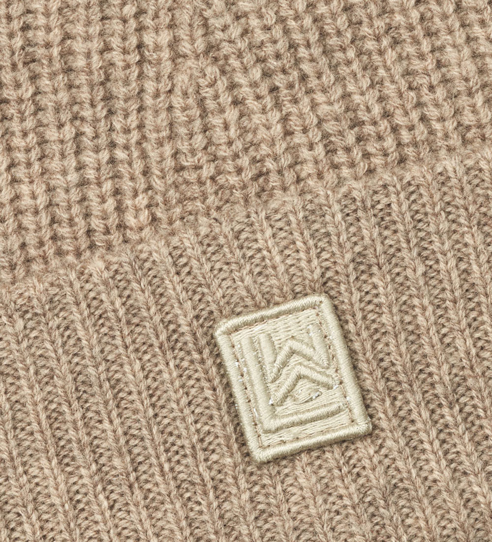 Liewood Beanie - Wool/Cotton - Emilio - Oat Melange