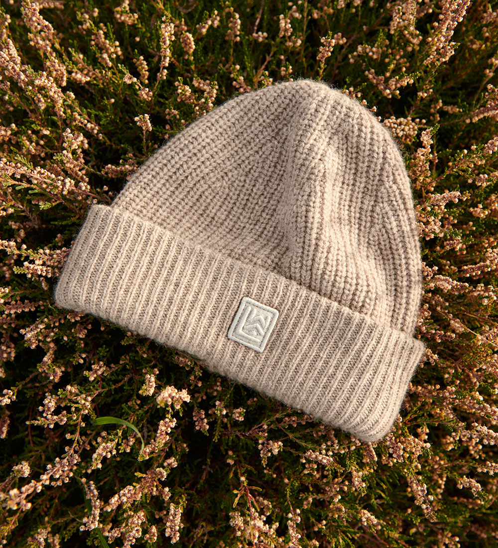 Liewood Beanie - Wool/Cotton - Emilio - Oat Melange