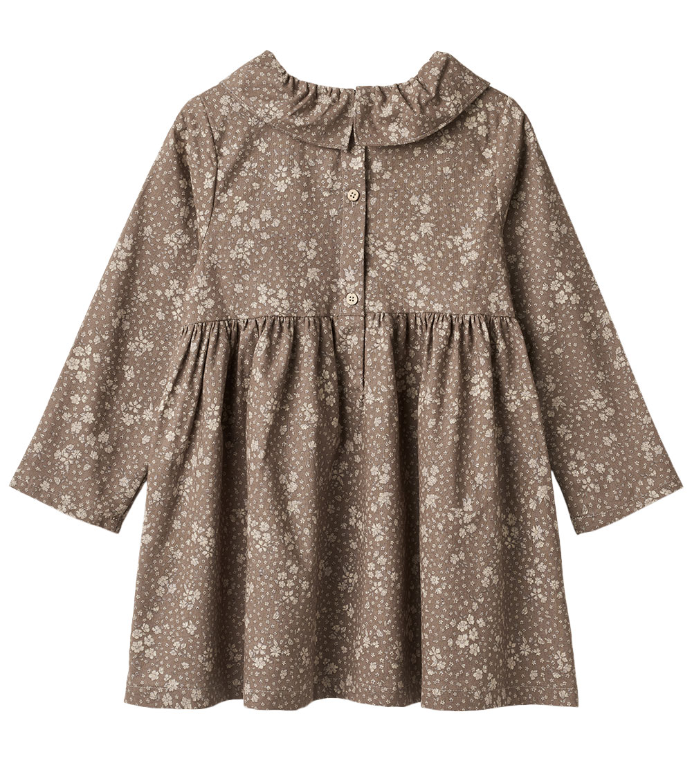 Wheat Kleid - Violetta - Cocoa Brown Blumen