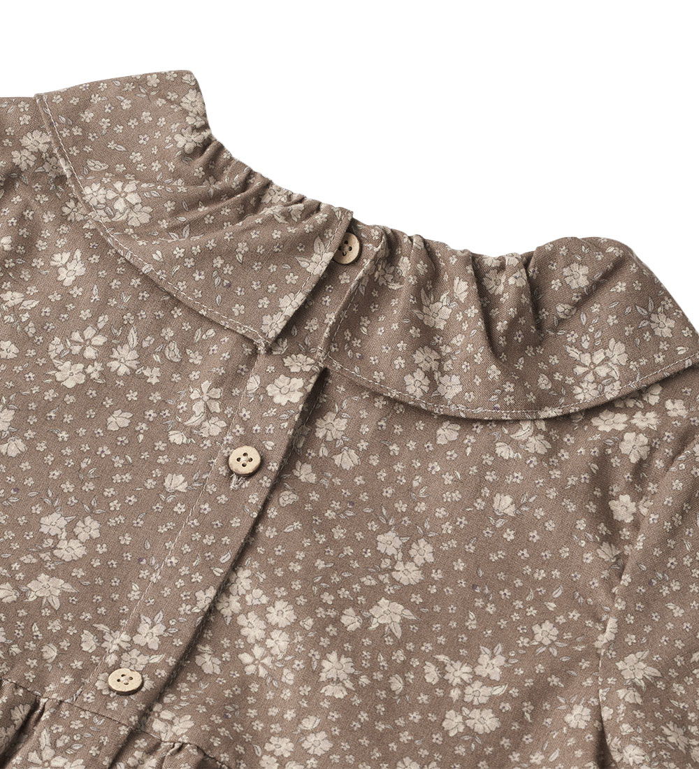Wheat Kleid - Violetta - Cocoa Brown Blumen